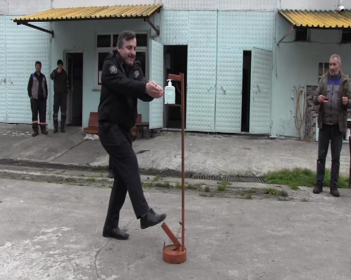 El teması olmadan dezenfektan kullanılan buluş yaptı